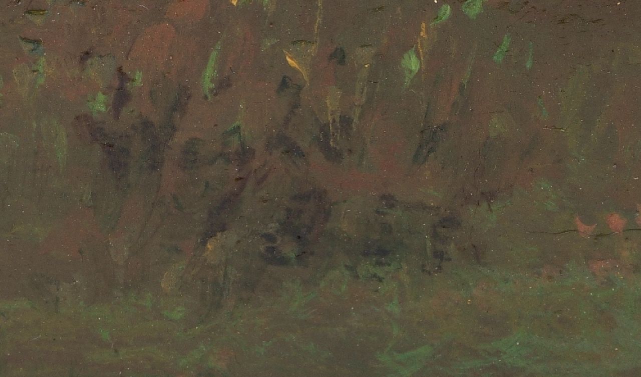 Louwrens Hanedoes (toegeschreven aan) Signaturen Landleute in einer Berglandschaft