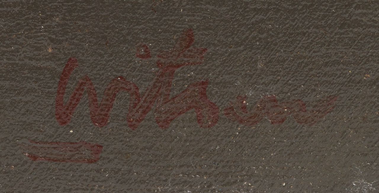 Willem Witsen Signaturen Mohnblumen in einem Steinkrug