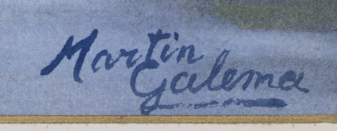 Arjen Galema Signaturen Amsterdam im Winter, mit Blick auf den Zuiderkerkstoren