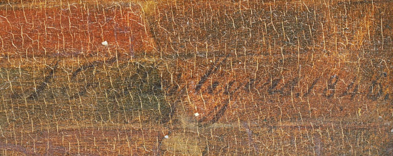 Antoon François Heijligers Signaturen Kücheninnenraum mit figuren