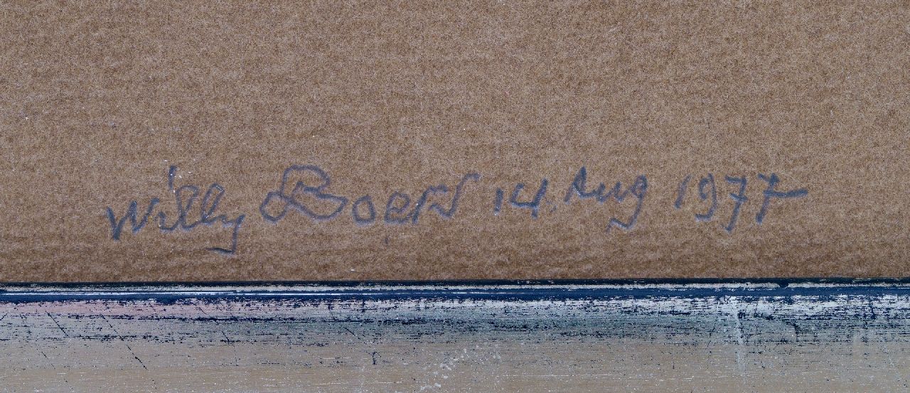 Willy Boers Signaturen Braun mit 3 grünen und 1 lila Streifen