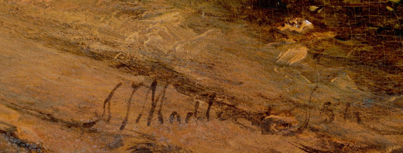 Antonius Josephus Madlener Signaturen Panoramische Landschaft mit Hirten und Schafen