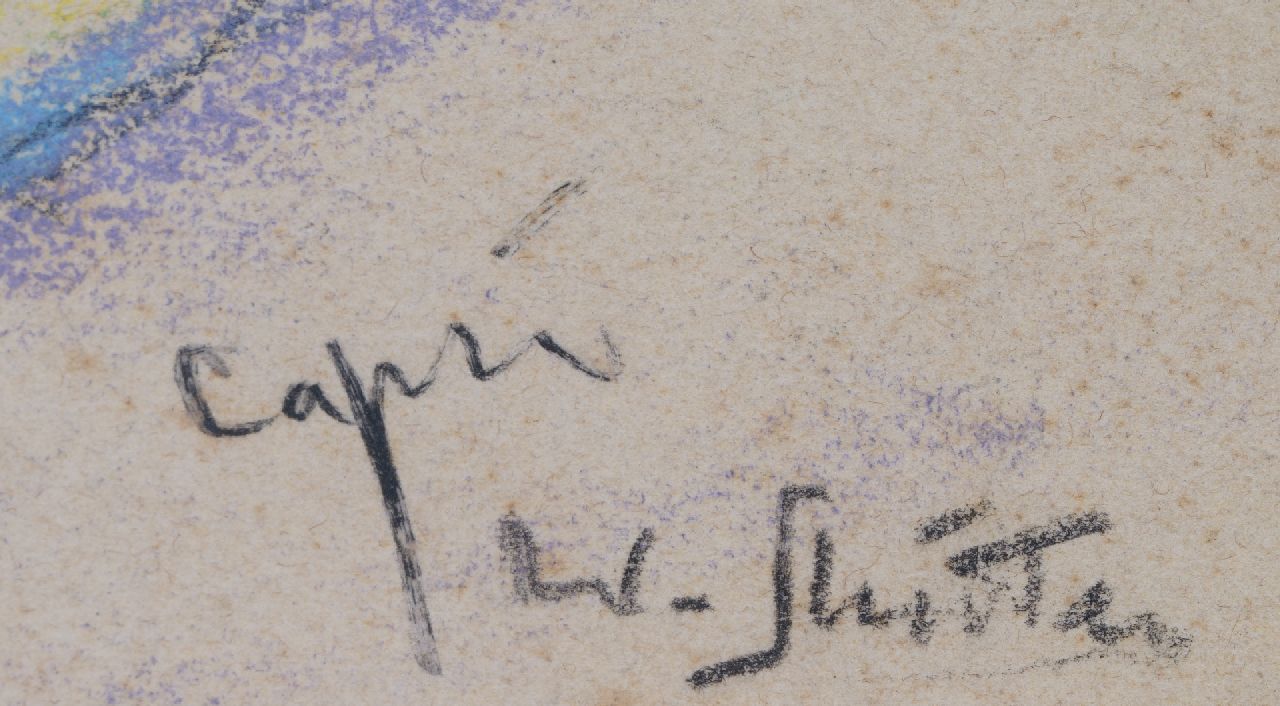 Willy Sluiter Signaturen Landschaft auf Capri