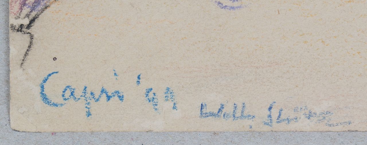 Willy Sluiter Signaturen Strand auf Capri
