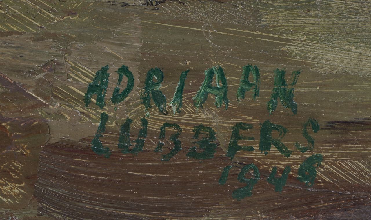 Adriaan Lubbers Signaturen Blumenstillleben in einer Steingutvase