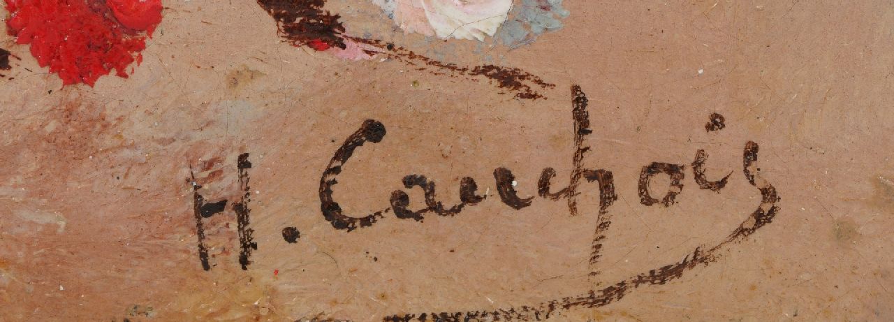 Eugène-Henri Cauchois Signaturen Blumenstillleben