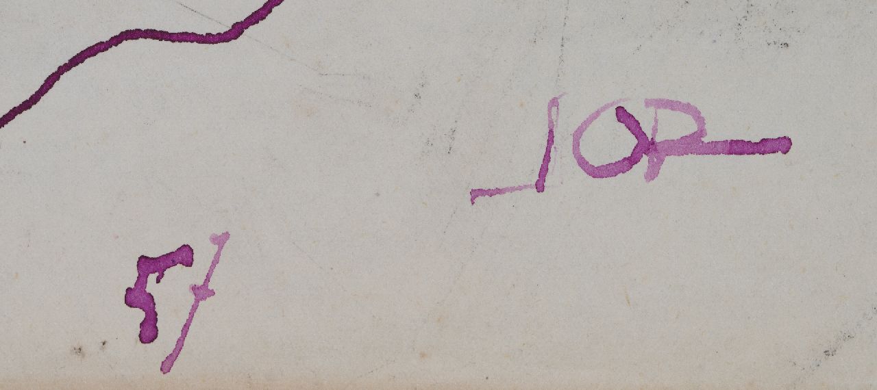 Jan Jordens Signaturen Selbstporträt des Künstlers