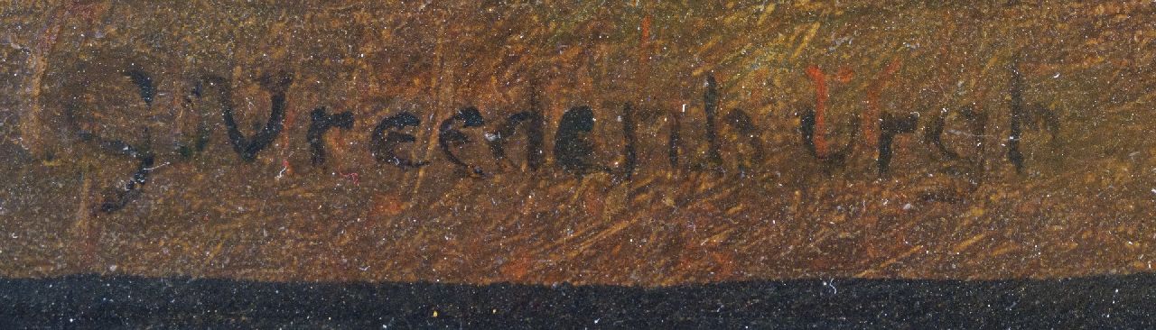 Gerrit Vreedenburgh Signaturen ​Porträt eines Ochsen vom Hof ​​Kloosterstein bei Gouda