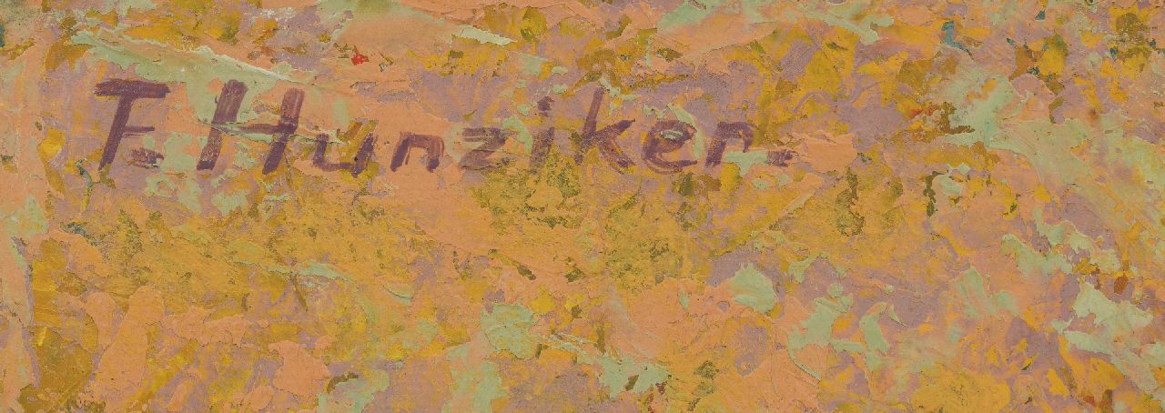 Frieda Hunziker Signaturen Stillleben mit Trauben und Apfel
