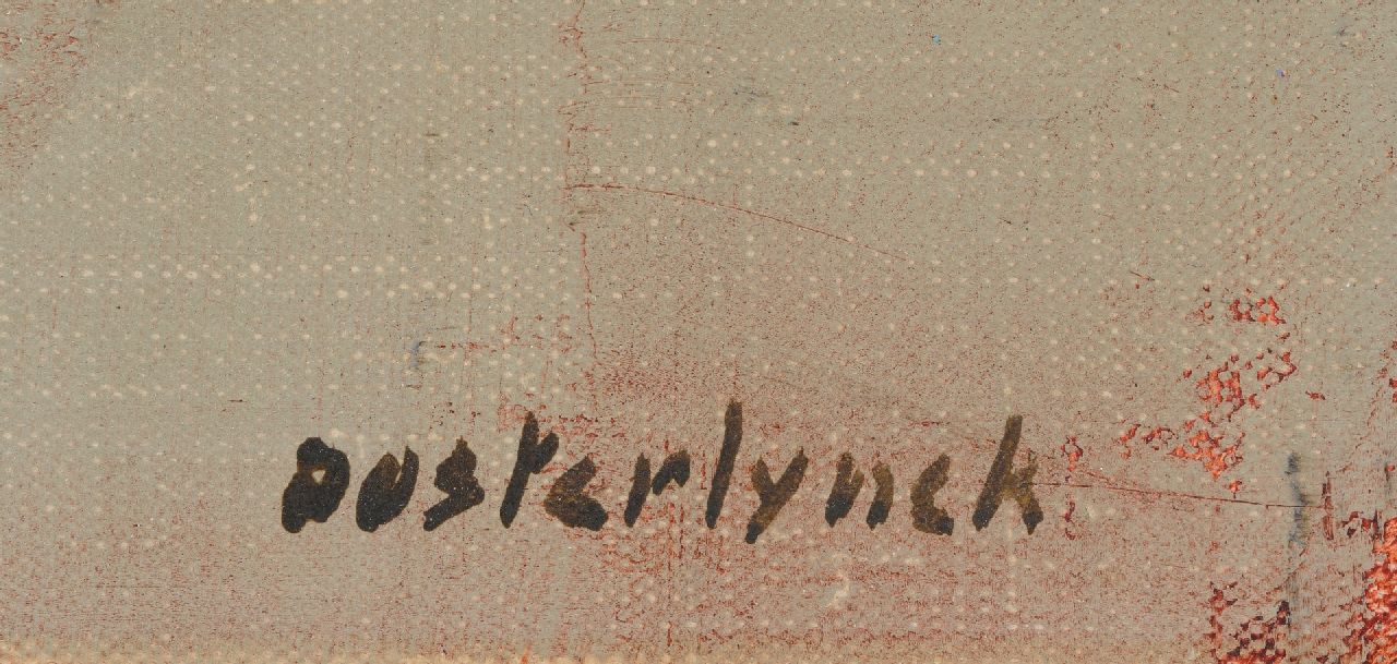 'Jean' Emile Oosterlynck Signaturen Vögel im Park