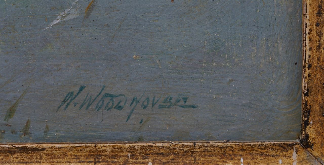 William Woodhouse Signaturen Zwei Wildschweine im Schnee