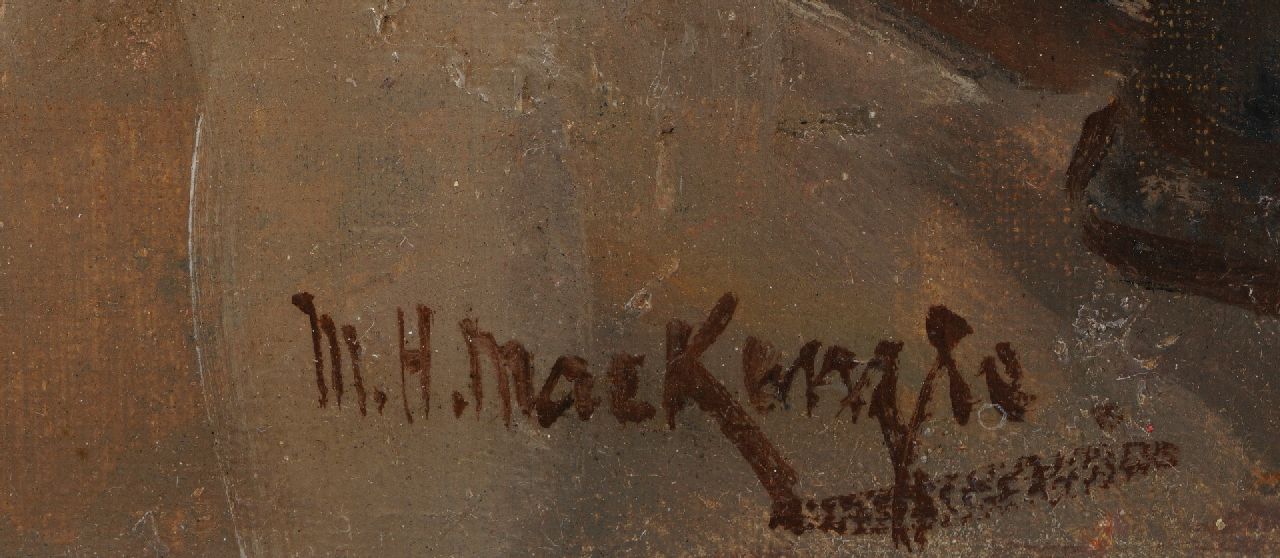 Marie Henri Mackenzie Signaturen Straße auf Montmartre