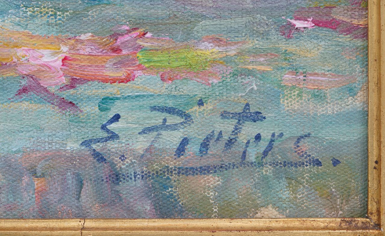 Evert Pieters Signaturen Topf mit Astern