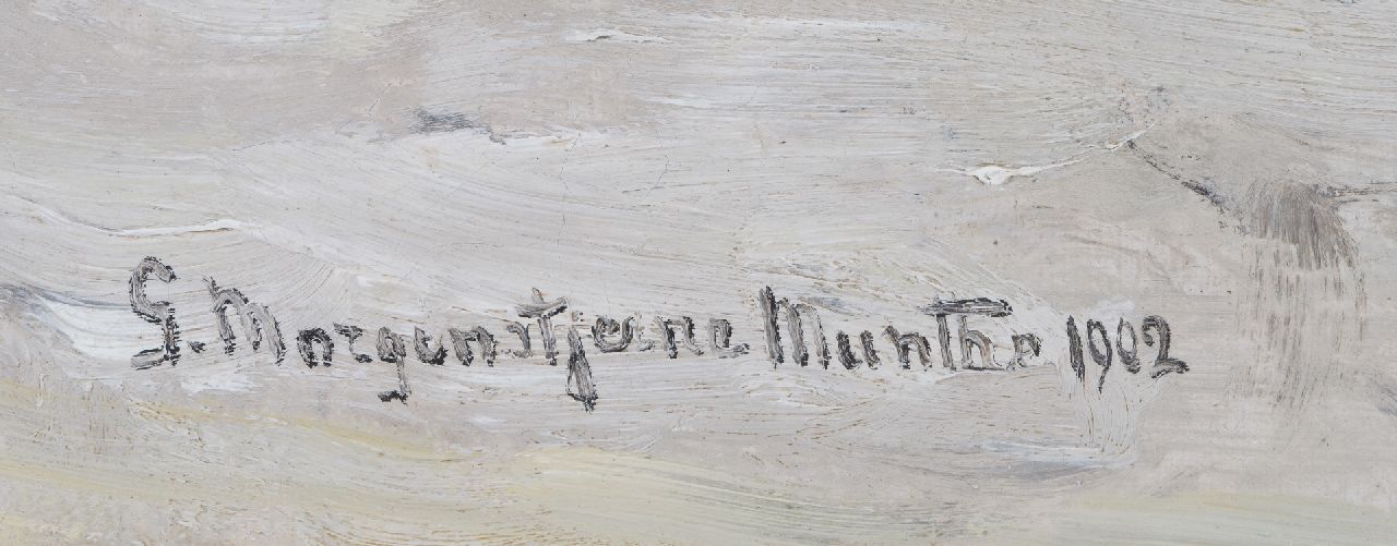 Morgenstjerne Munthe Signaturen Der Strand im Winter, Katwijk