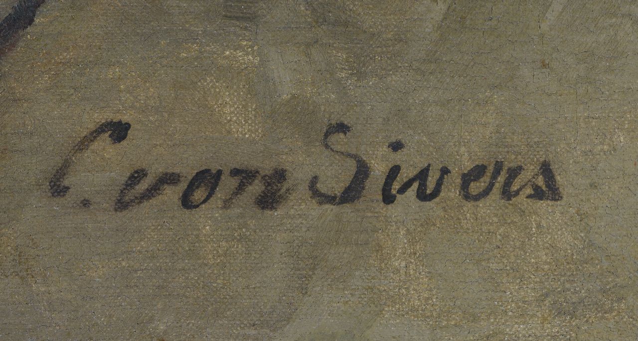 Clara von Sivers Signaturen Stillleben mit Blumen in einer Gießkanne