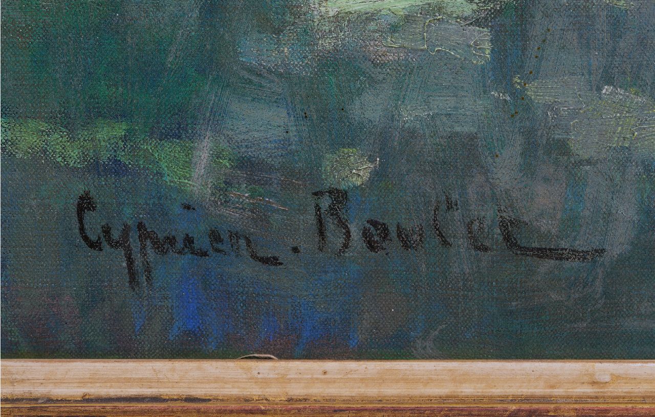 Cyprien-Eugène Boulet Signaturen Sommerporträt einer jungen Frau