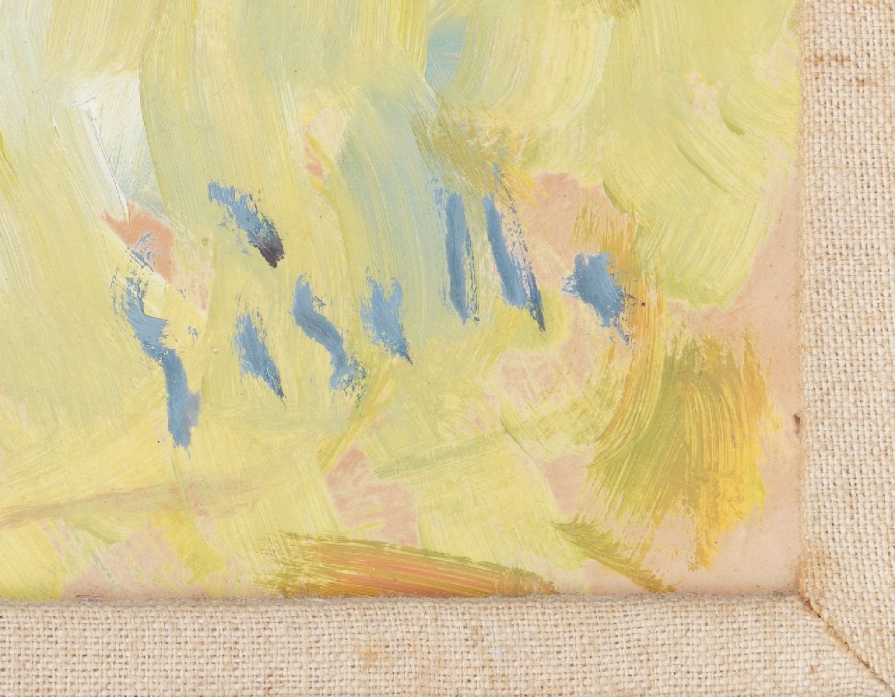 Giselle Kuster Signaturen Indonesische Frau mit Blumen und Schirm