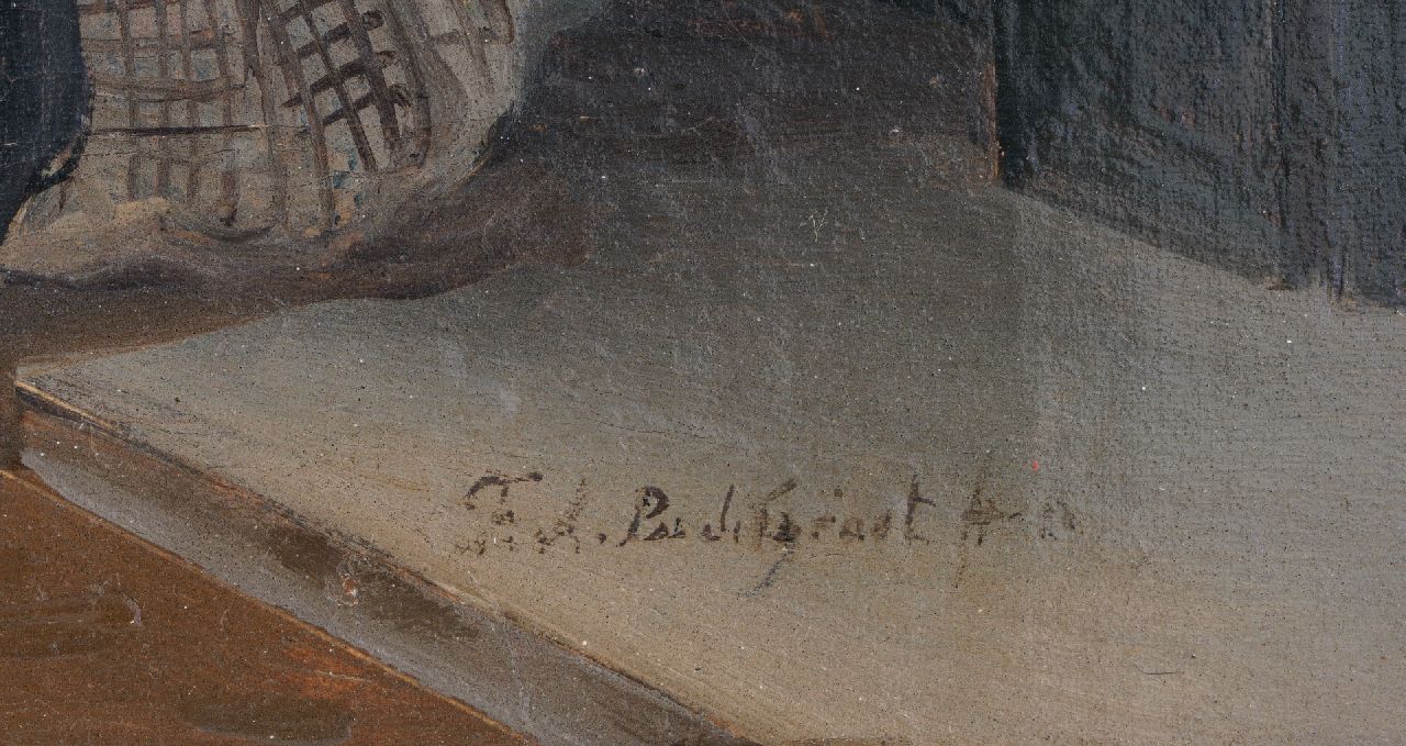 Frans Arnold Breuhaus de Groot Signaturen Elegante Damen vor einem Korsettgeschäft