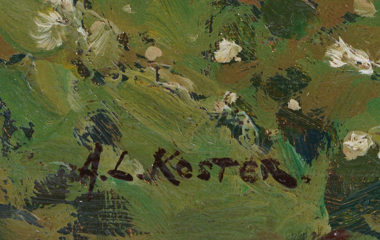 Anton Koster Signaturen Blühende Zwiebelblumenfelder