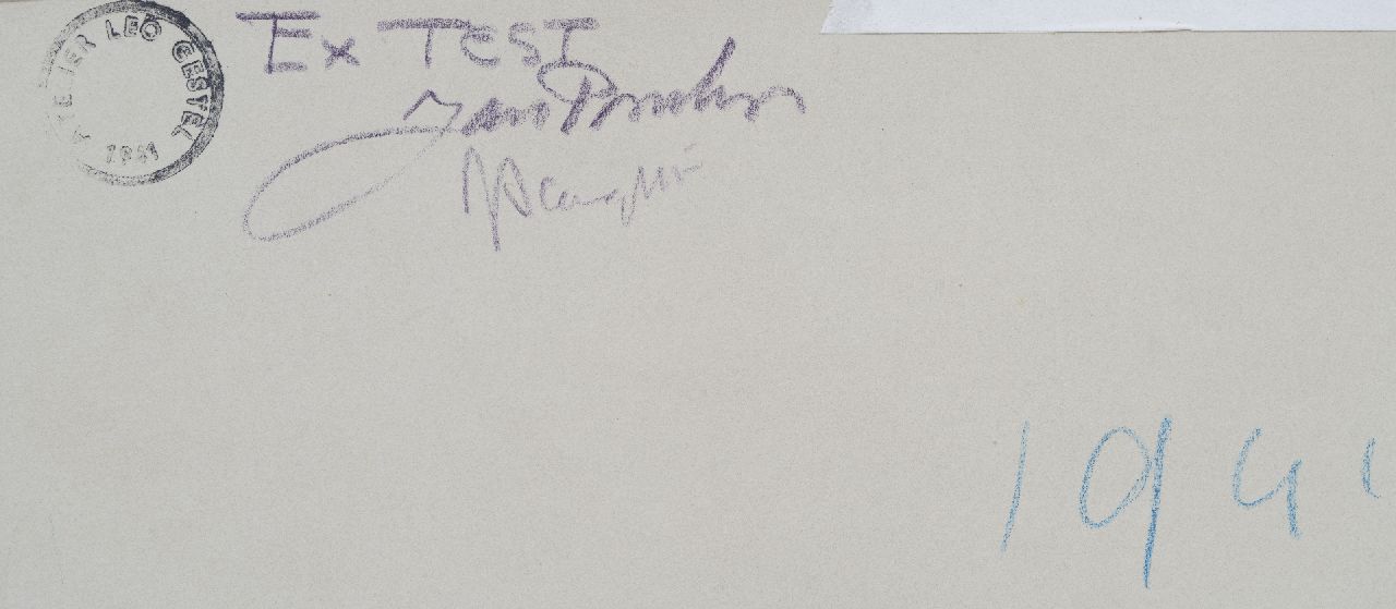 Leo Gestel Signaturen Badende Strandgäste, Zandvoort