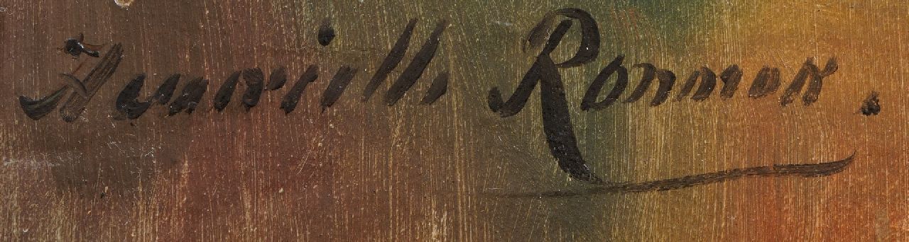 Henriette Ronner Signaturen Spielende Kätzchen auf einem Teetisch