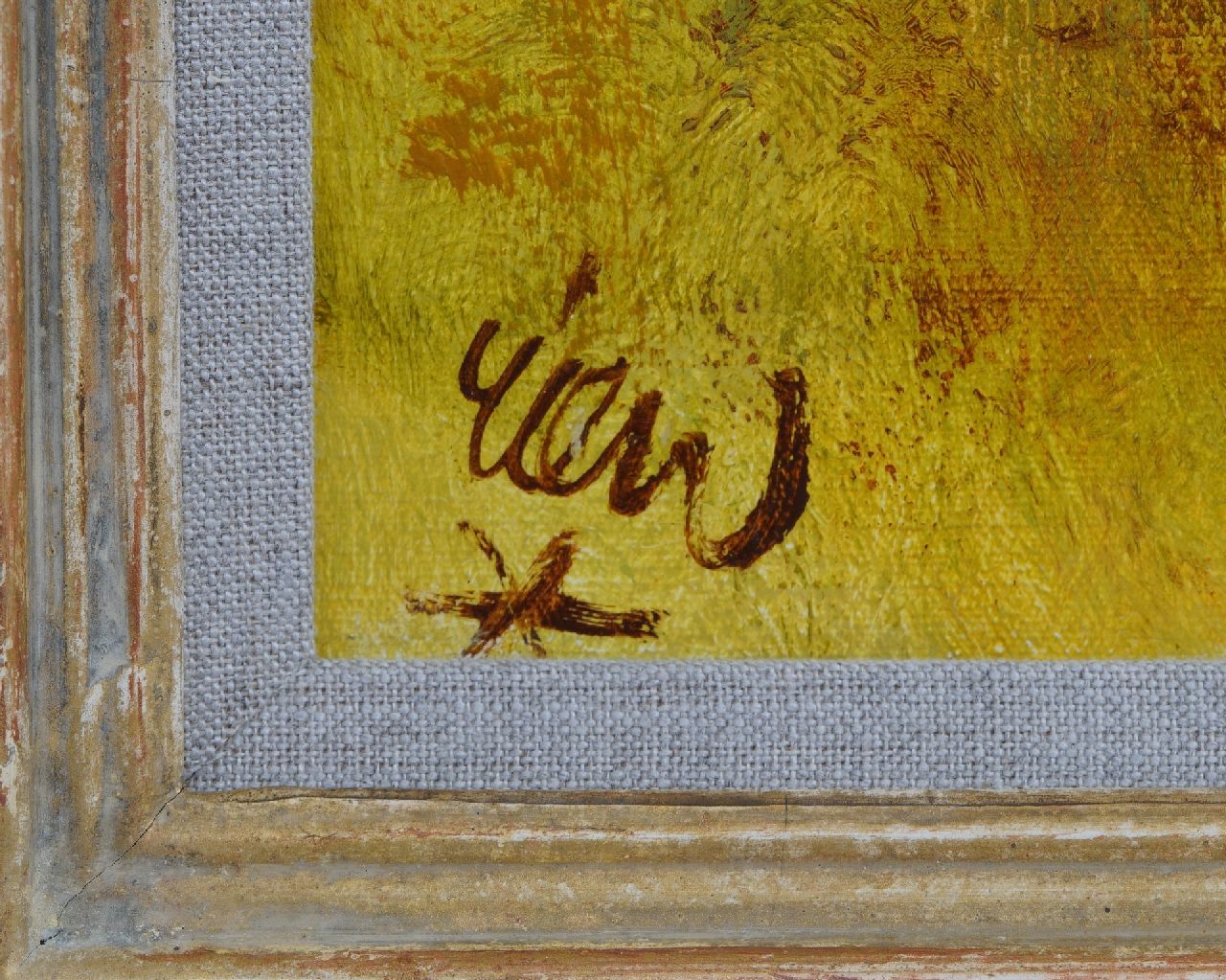 Rien Poortvliet Signaturen Kudus in der Nähe von Bäumen, Namibia