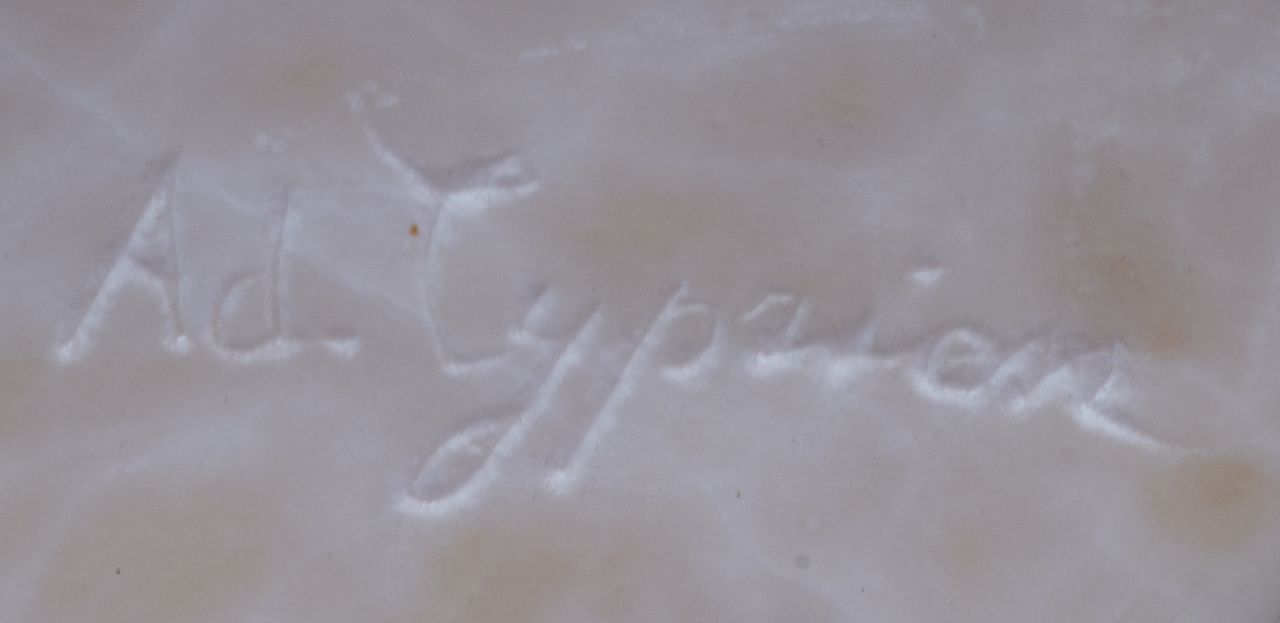 Adolfo Cipriani Signaturen Young lady with hat