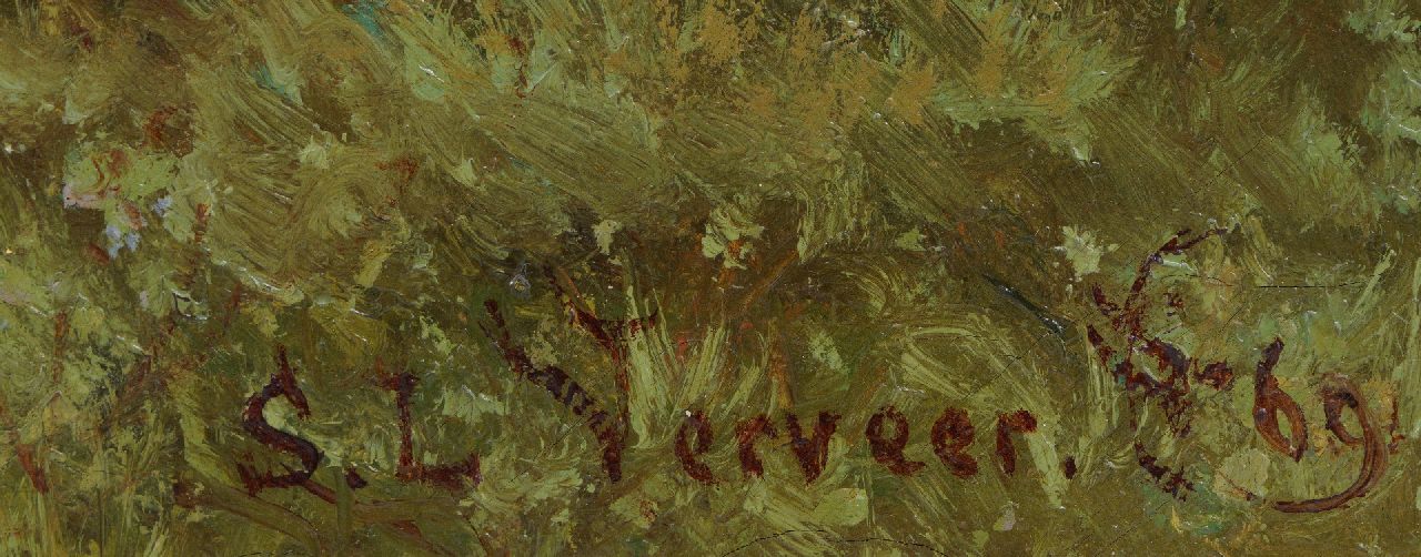 Salomon Verveer Signaturen Blick auf das alte Scheveningen von den Dünen aus