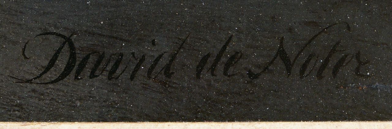 David de Noter Signaturen Stilleben mit Gemüse, Obst, Hummer und einem Messer