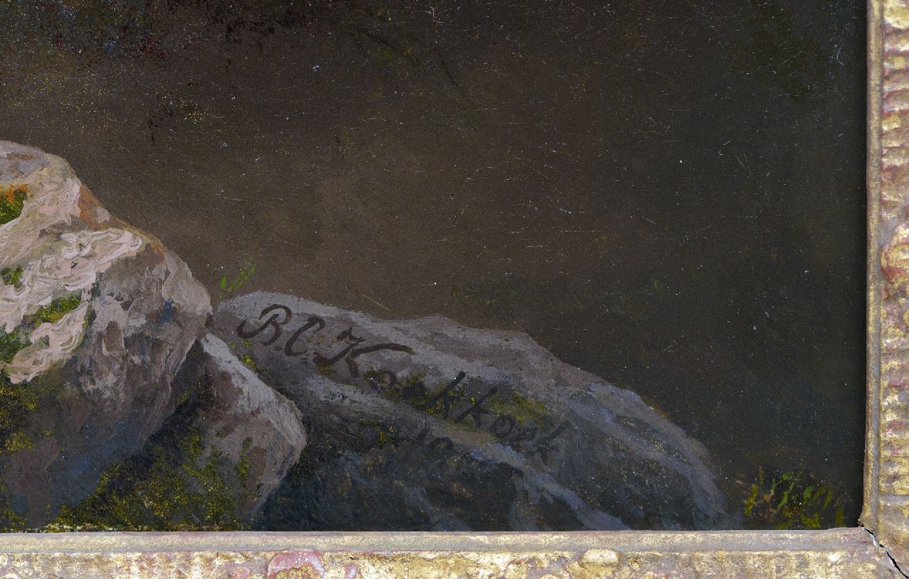 Barend Cornelis Koekkoek Signaturen Rheinlandschaft bei aufkommendem Sturm