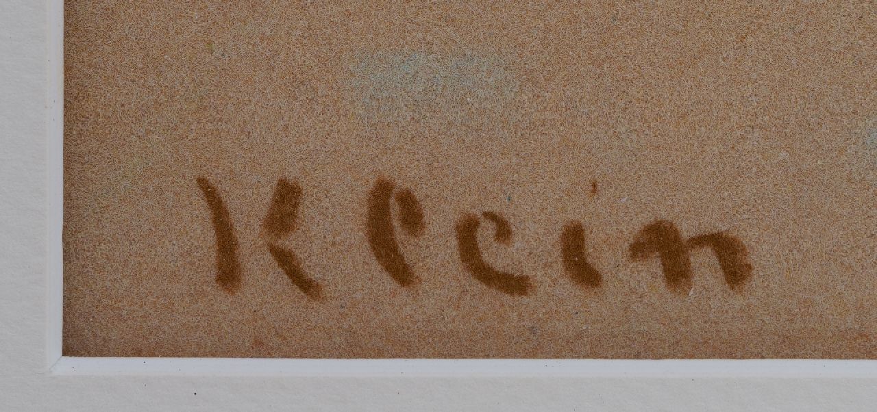 Frits Klein Signaturen Pferde in einem Landschaft