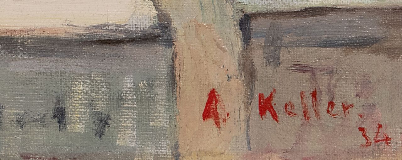 Adolphe Keller Signaturen Strandvergnügen bei IJmuiden