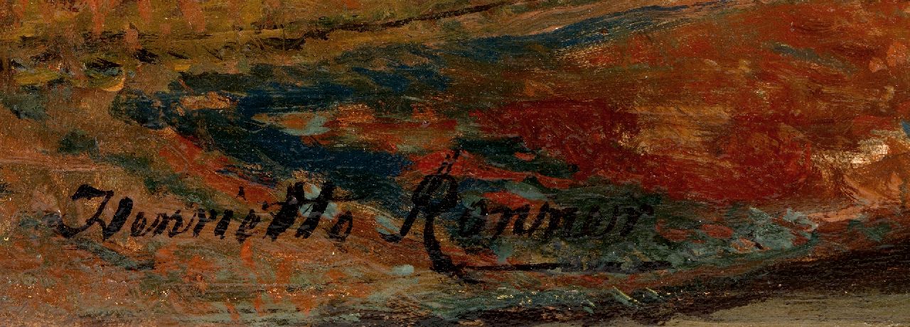 Henriette Ronner Signaturen Verstecken spielende Kätzchen
