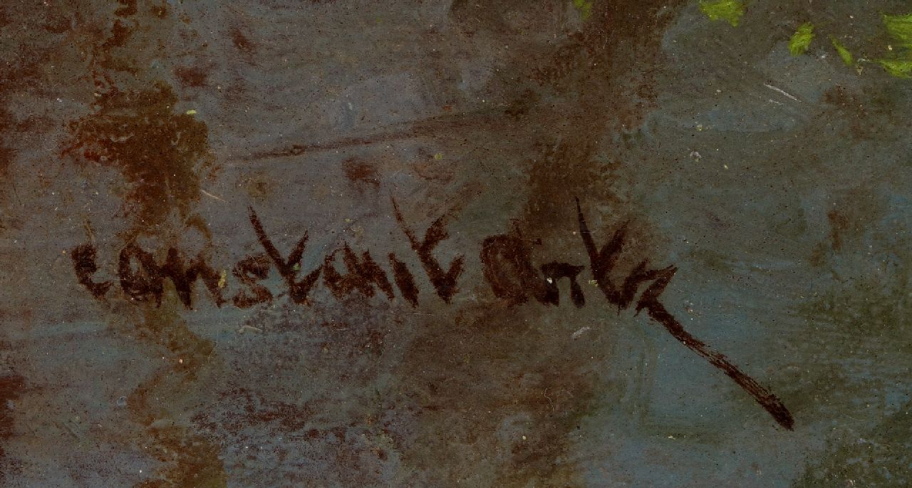 Constant Artz Signaturen Entenfamilie im Wasser