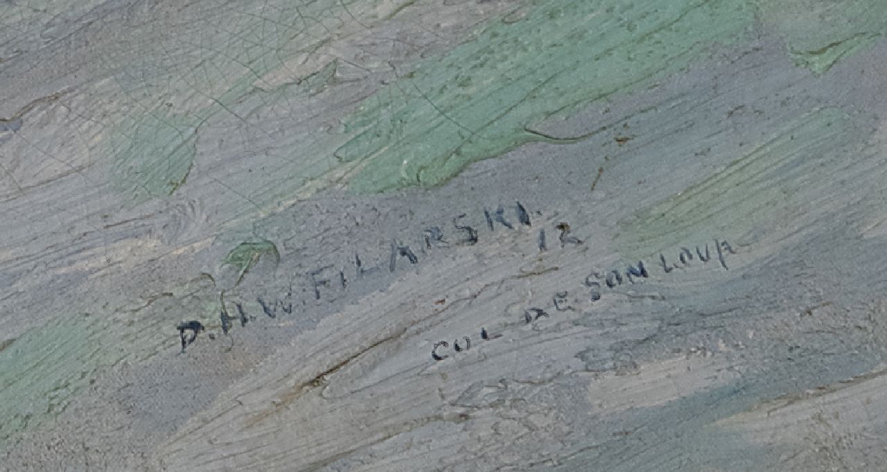 Dirk Filarski Signaturen Der Col de Sonloup im Schnee