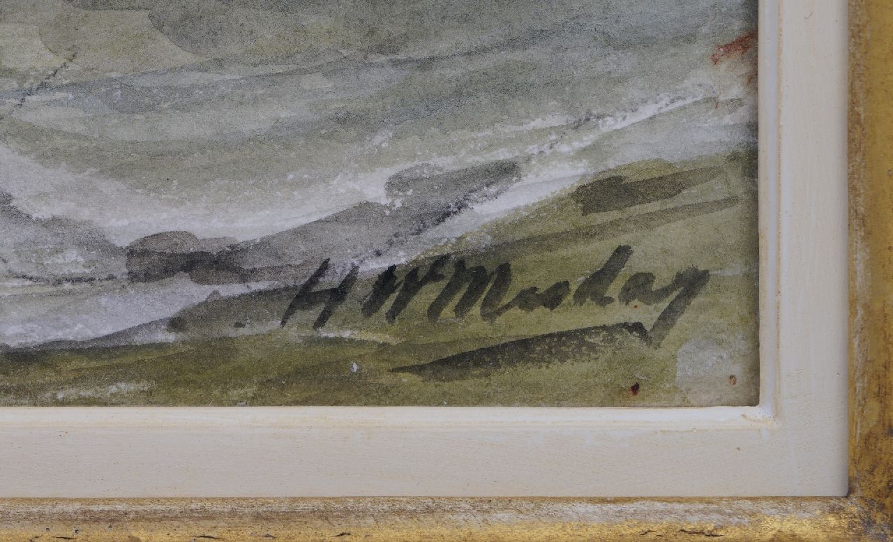 Hendrik Willem Mesdag Signaturen Zurückkehrende Fischflotte, Scheveningen