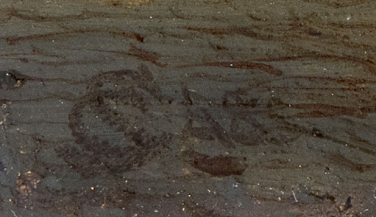 Cornelis Springer Signaturen Blick auf die Stevens-Kirche in Nijmegen
