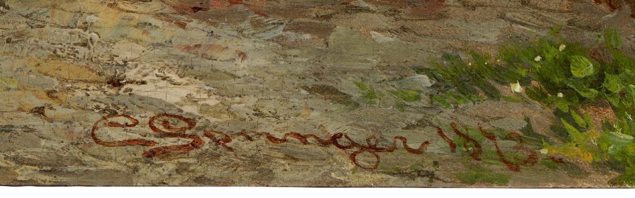 Cornelis Springer Signaturen Hinter die Drie Banen, Enkhuizen