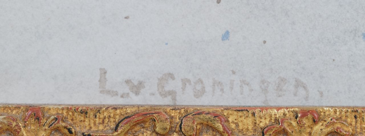 Loes van Groningen Signaturen Rosen in einer Glasvase