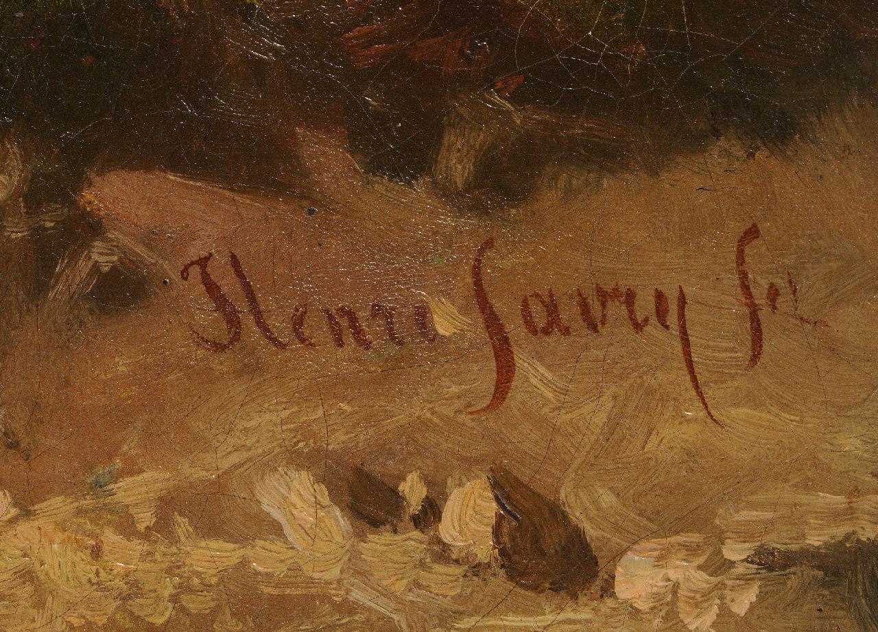 Hendrik Savrij Signaturen Weidelandschaft mit trinkendem Vieh und einer Schafherde