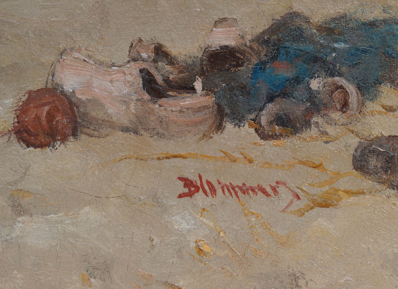 Bernard Blommers Signaturen Füßchen baden im Meer