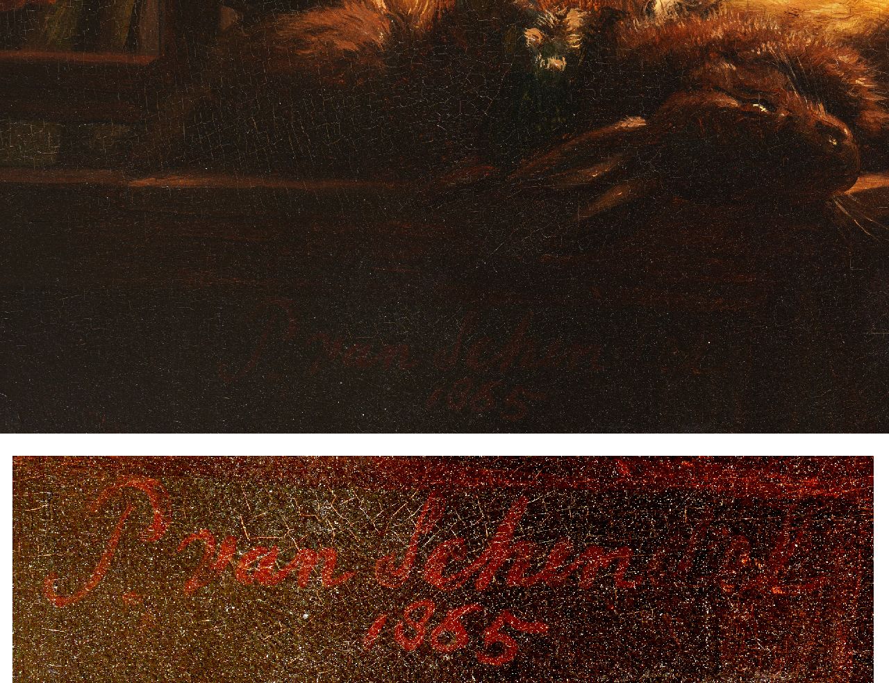 Petrus van Schendel Signaturen Fischverkäuferin bei Kerzenlicht
