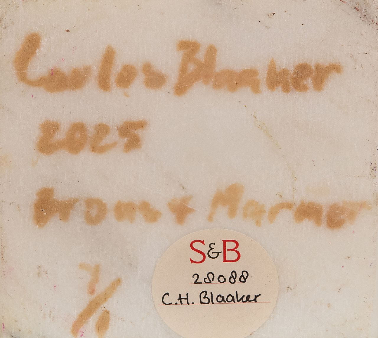 Carlos Blaaker Signaturen Doppelporträt