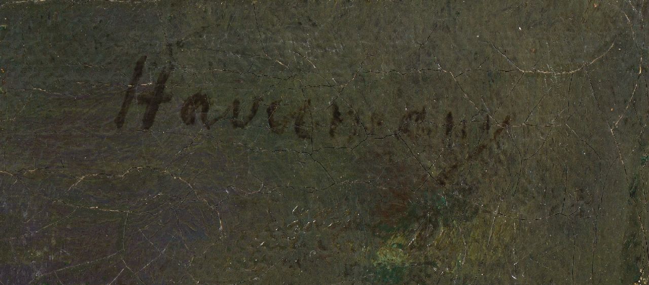 Hendrik Johannes Haverman Signaturen Japanische Frau bei Kirschblüten