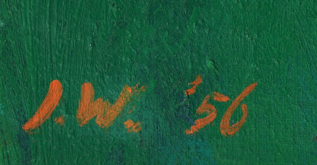 Jan Wiegers Signaturen Porträt von Frau Raedecker