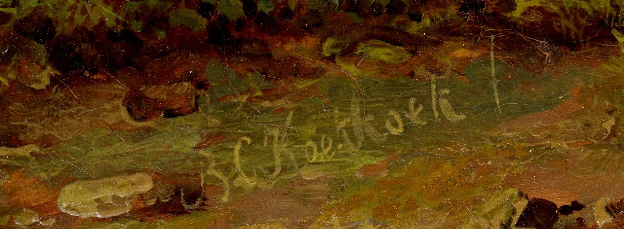 Barend Cornelis Koekkoek Signaturen Panoramalandschaft mit einem skizzierenden Künstler im Vordergrund