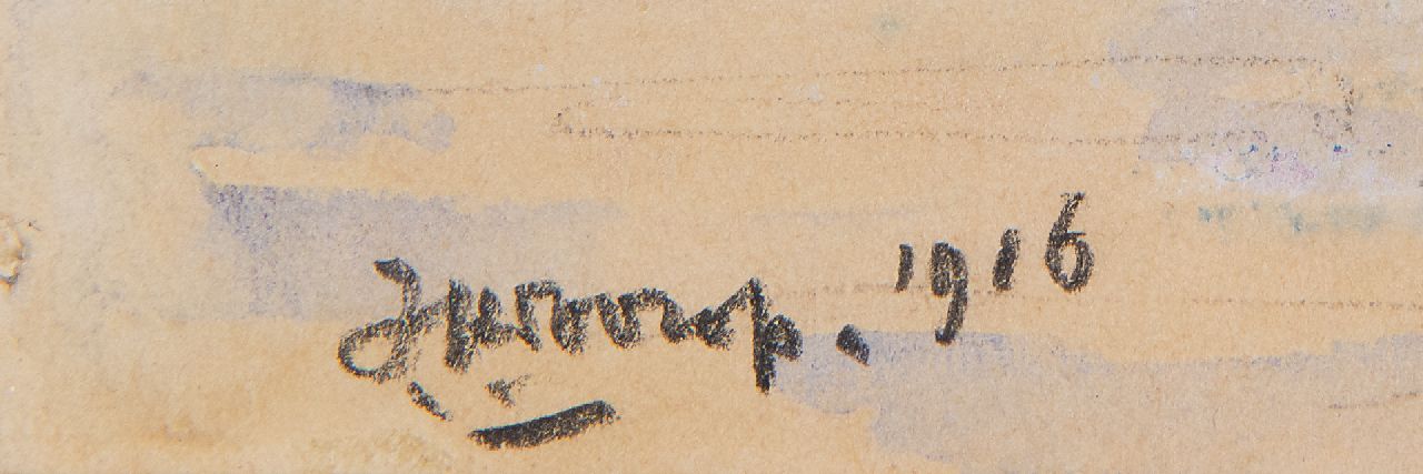 Jan Toorop Signaturen Garnelenfischer, Seeland