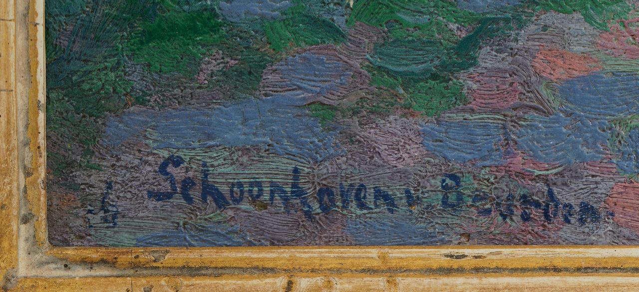 Willy van Schoonhoven van Beurden Signaturen Kleiner Bauernhof im Frühling