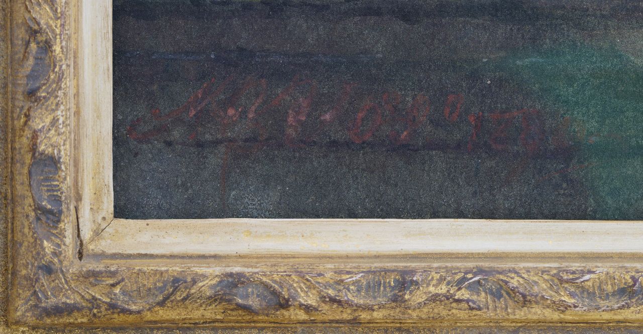 Maria Vos Signaturen Stilleben mit Weinflasche, Kokosnüssen und Apfelsinen
