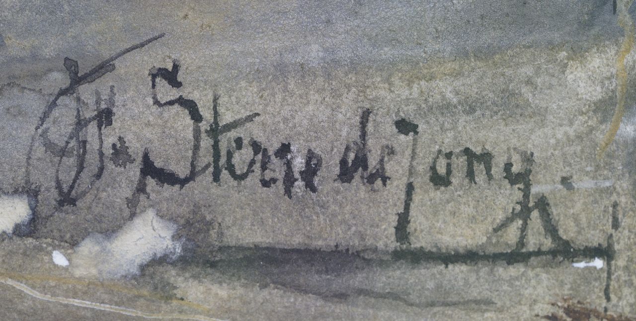 Jacobus Frederik Sterre de Jong Signaturen Ziege füttern